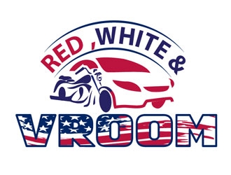 Red, White & Vroom logo design by LogoInvent