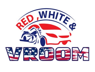 Red, White & Vroom logo design by LogoInvent