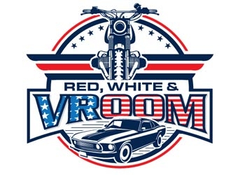 Red, White & Vroom logo design by shere