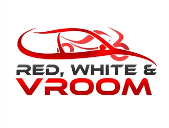 Red, White & Vroom logo design by gilkkj