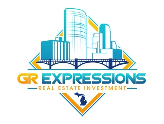 GR Expressions  logo design by DreamLogoDesign