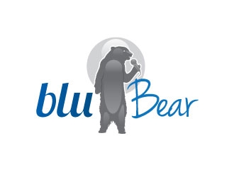 bluBear or blu Bear logo design by Gaze