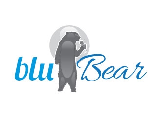 bluBear or blu Bear logo design by Gaze