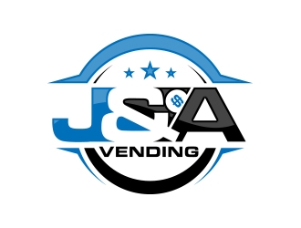 J & A Vending  logo design by MarkindDesign