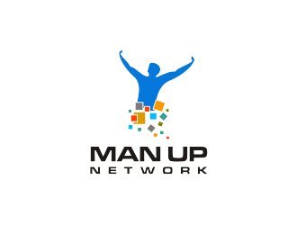 Man Up Network  logo design by mbamboex