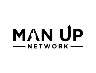 Man Up Network  logo design by haidar