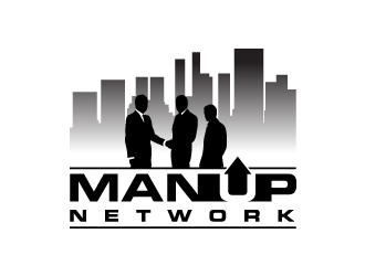 Man Up Network  logo design by JJlcool
