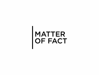 Matter of Fact logo design by eagerly