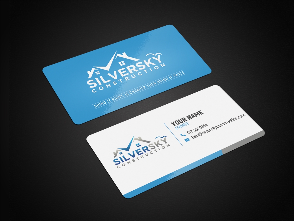Silversky Construction  logo design by aamir