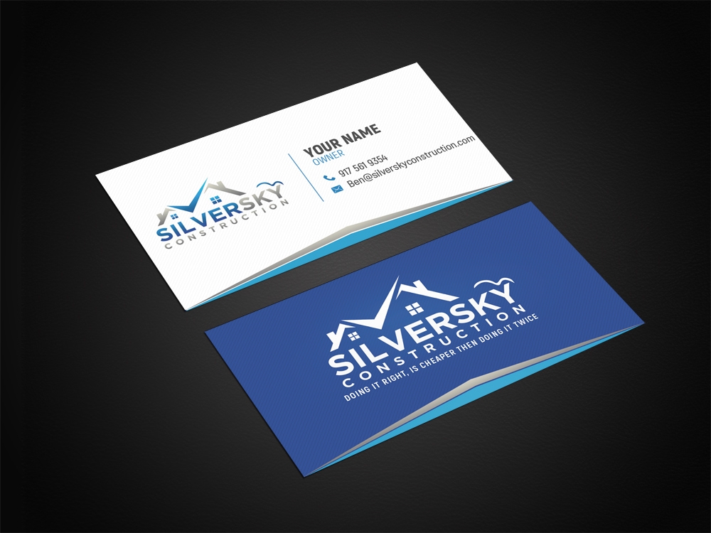 Silversky Construction  logo design by aamir
