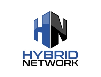 Hybrid Network logo design by MarkindDesign