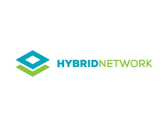 Hybrid Network logo design by pencilhand