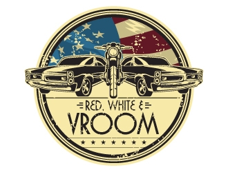 Red, White & Vroom logo design by uttam