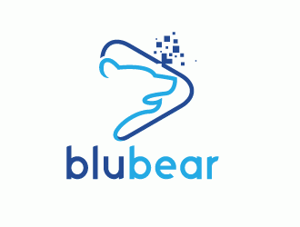 bluBear or blu Bear logo design by invento