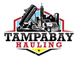 Tampabay hauling  logo design by shere
