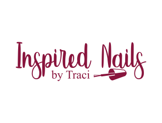 Inspired Nails by Traci logo design by haidar