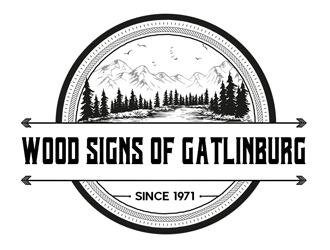 Wood Signs of Gatlinburg logo design by Optimus