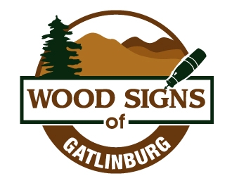 Wood Signs of Gatlinburg logo design by PMG