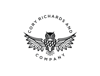 Our logo is an owl with its wings spread. our company name Cory Richards & Company logo design by mbamboex
