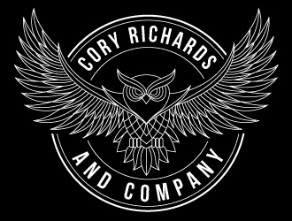 Our logo is an owl with its wings spread. our company name Cory Richards & Company logo design by nexgen