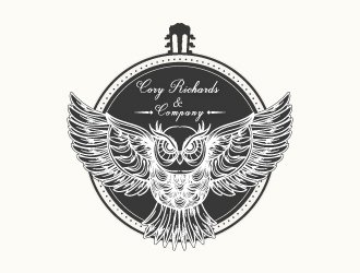 Our logo is an owl with its wings spread. our company name Cory Richards & Company logo design by AYATA