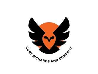 Our logo is an owl with its wings spread. our company name Cory Richards & Company logo design by serdadu