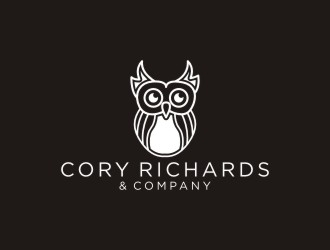 Our logo is an owl with its wings spread. our company name Cory Richards & Company logo design by Meyda