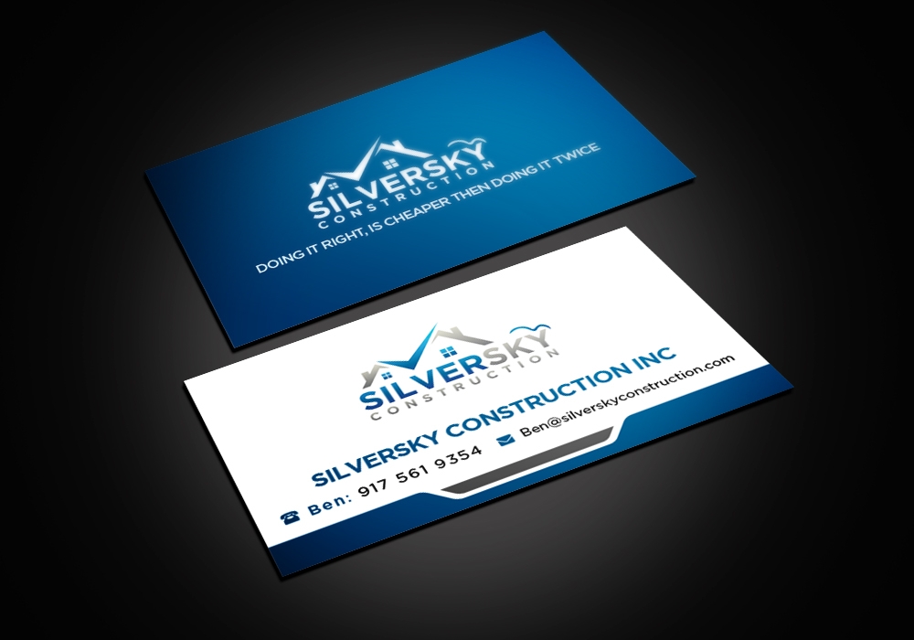 Silversky Construction  logo design by jhunior