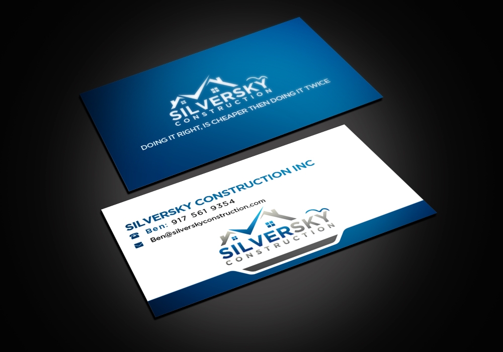 Silversky Construction  logo design by jhunior