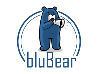 bluBear or blu Bear logo design by onamel