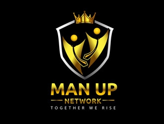 Man Up Network  logo design by LogoInvent