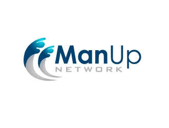 Man Up Network  logo design by Marianne