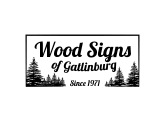 Wood Signs of Gatlinburg logo design by BeDesign