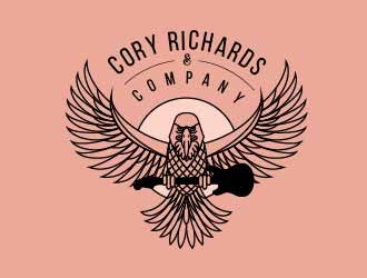 Our logo is an owl with its wings spread. our company name Cory Richards & Company logo design by SOLARFLARE