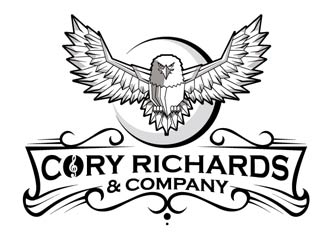 Our logo is an owl with its wings spread. our company name Cory Richards & Company logo design by shere
