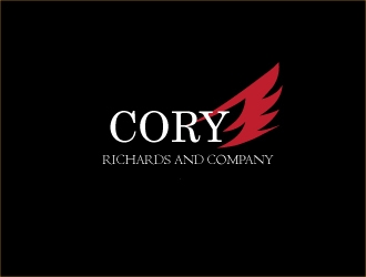 Our logo is an owl with its wings spread. our company name Cory Richards & Company logo design by Suvendu