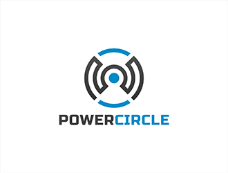 Power Circle logo design by hole