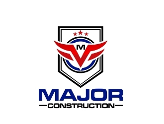 MAJOR CONSTRUCTION  logo design by amar_mboiss