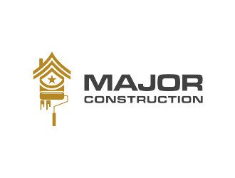 MAJOR CONSTRUCTION  logo design by mbamboex