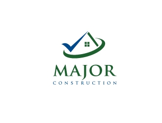 MAJOR CONSTRUCTION  logo design by jhanxtc