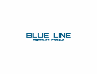  Blue Line Pressure Washing  logo design by hopee