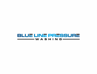  Blue Line Pressure Washing  logo design by hopee