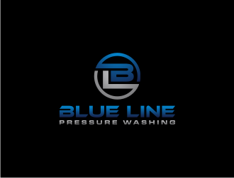  Blue Line Pressure Washing  logo design by dewipadi