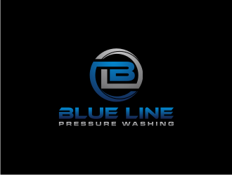  Blue Line Pressure Washing  logo design by dewipadi