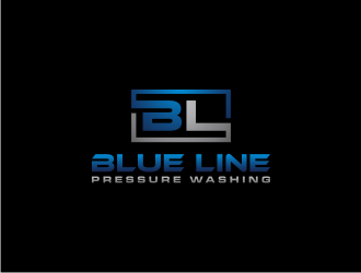  Blue Line Pressure Washing  logo design by dewipadi