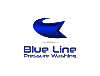  Blue Line Pressure Washing  logo design by wongndeso