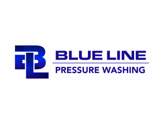  Blue Line Pressure Washing  logo design by ingepro