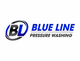  Blue Line Pressure Washing  logo design by ingepro