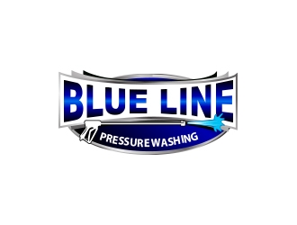  Blue Line Pressure Washing  logo design by Gecko