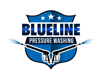  Blue Line Pressure Washing  logo design by Foxcody